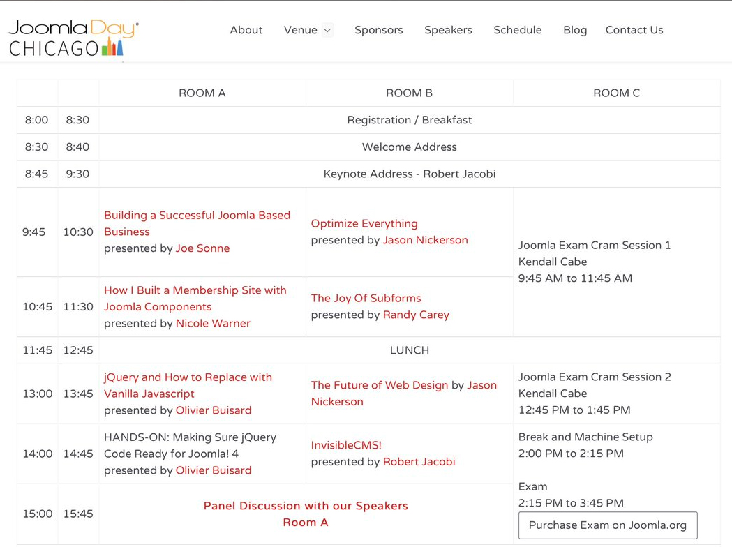 2019 jday final schedule